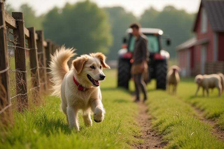 Dog-friendly farm tour